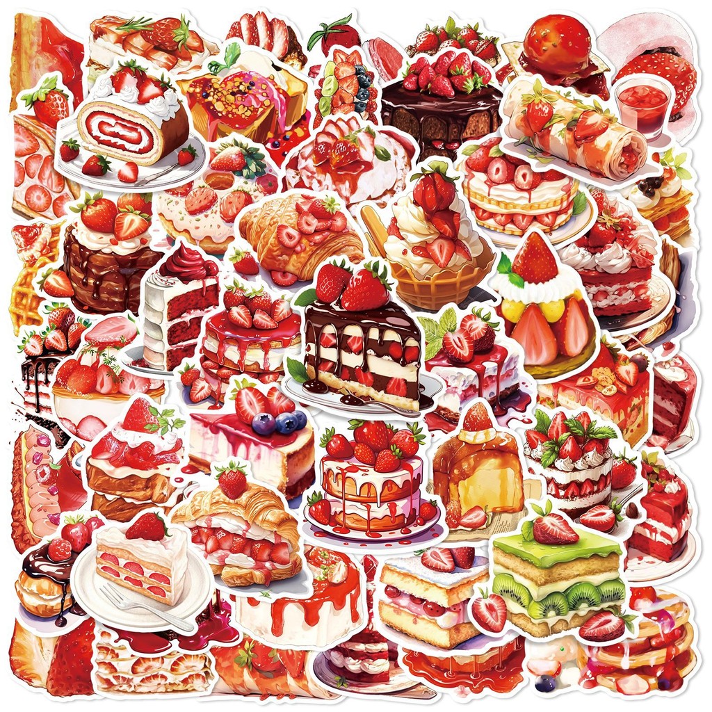 50PCS Strawberry Cake Dessert  - Strawberry Huller ulasan dan harga