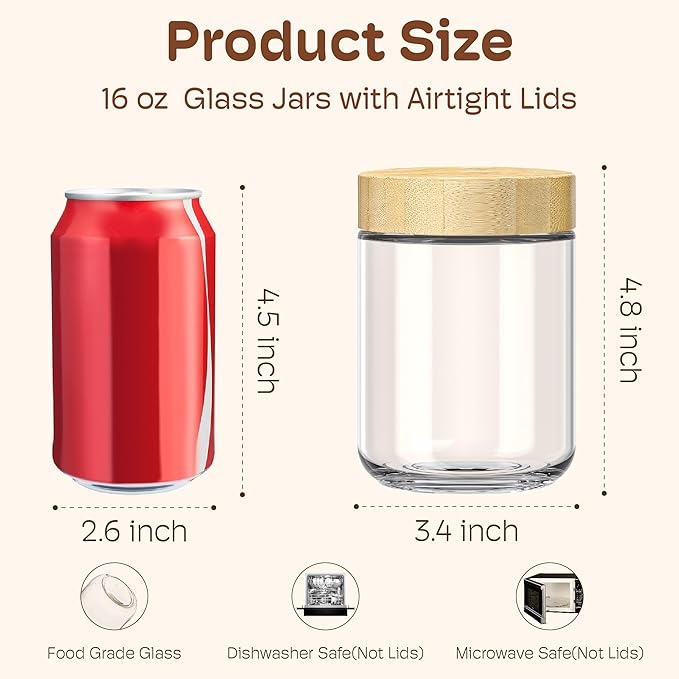 Overnight Oats Jars with Bambo - Meal Prep Yogurt Parfait ulasan dan harga
