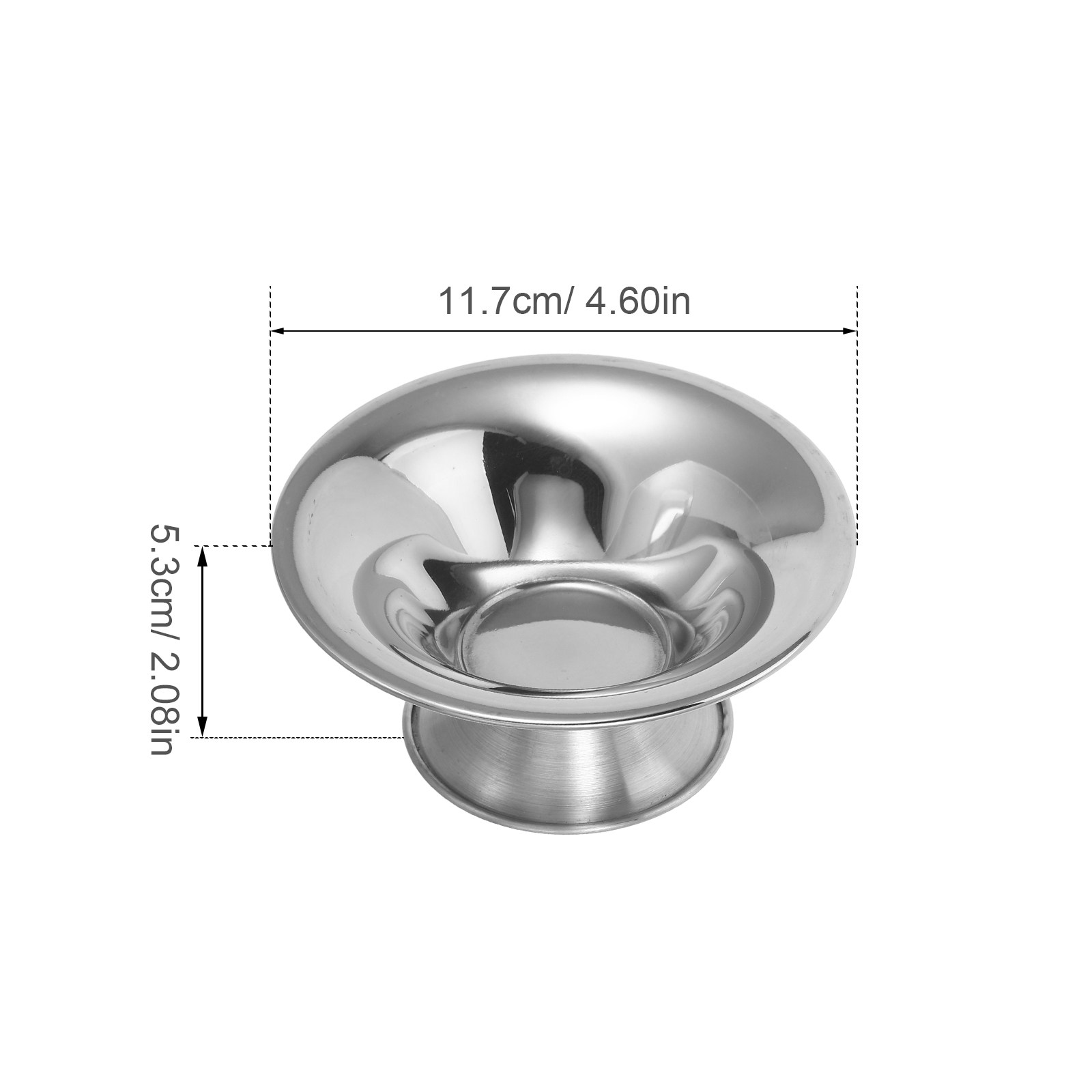 Stainless Steel Salad Bowl Foo - Sauce Dipping Cup ulasan dan harga