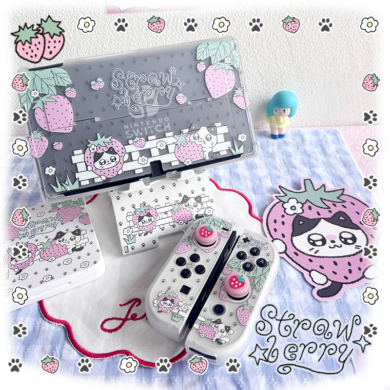 Cute Strawberry Kitten Switch  - Strawberry Huller ulasan dan harga