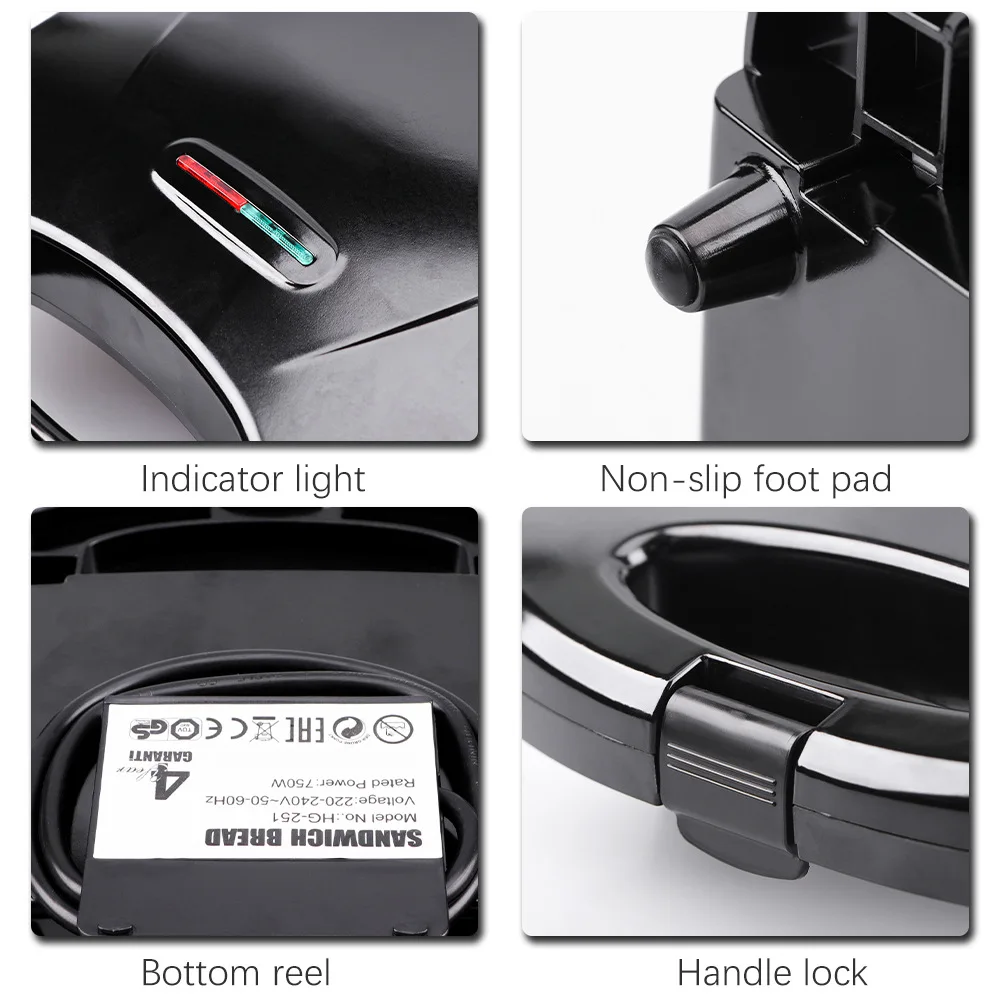 110V-220V Household Appliances - Breakfast Sandwich Press ulasan dan harga